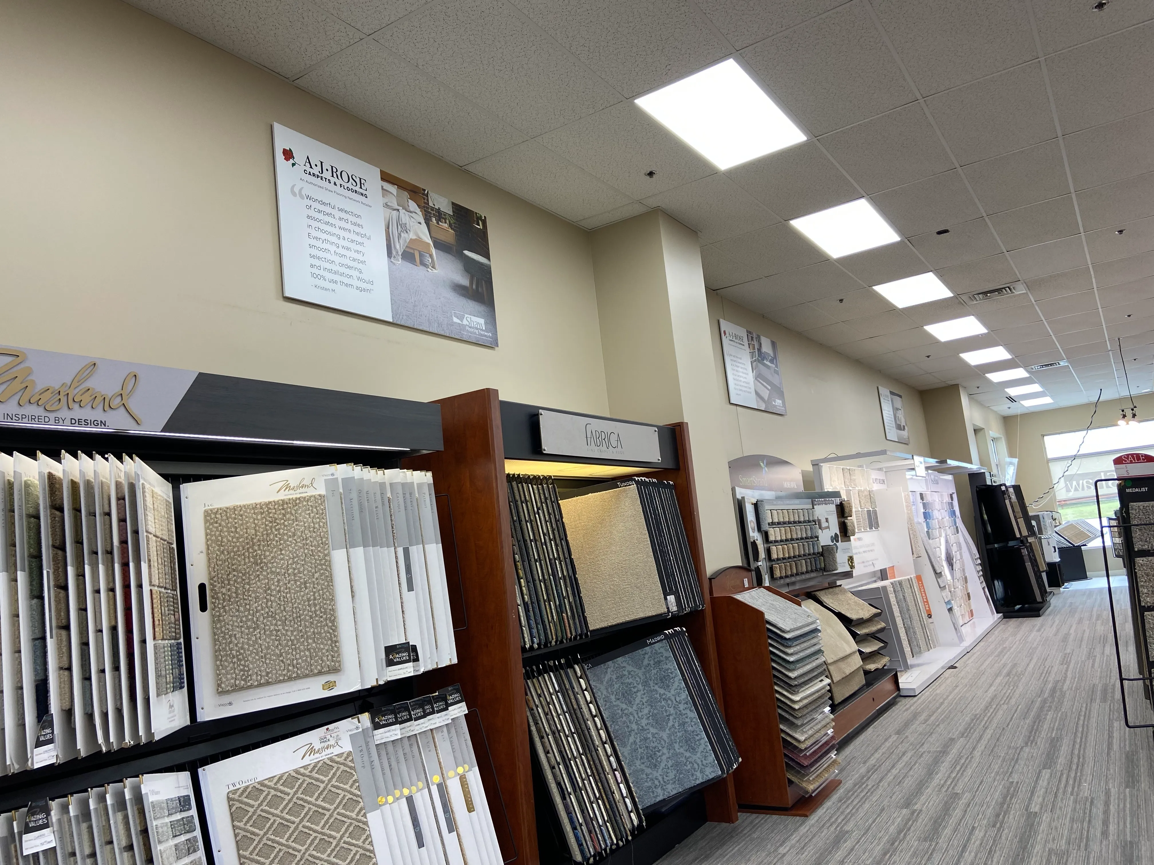 Showroom | AJ Rose Carpets & Flooring
