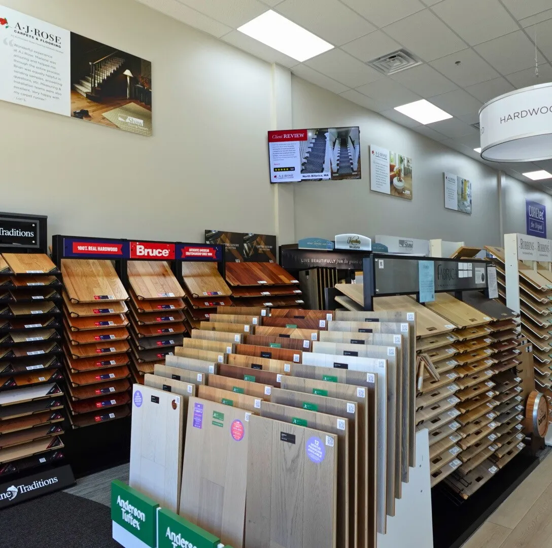 Lynnfield showroom | AJ Rose Carpets & Flooring