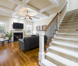 custom stair runner measurements in Belmont, MA from AJ Rose Carpet & Flooring