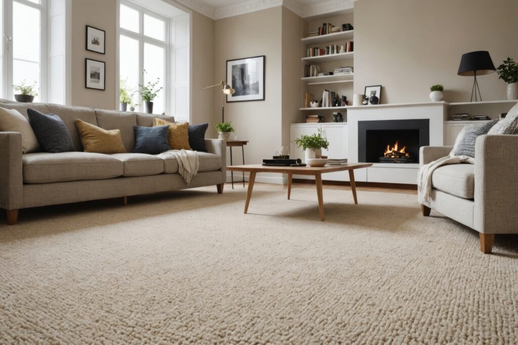 custom wool rug in home