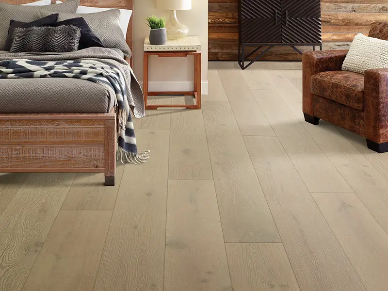 Engineered White Oak in Contemporary Bedroom