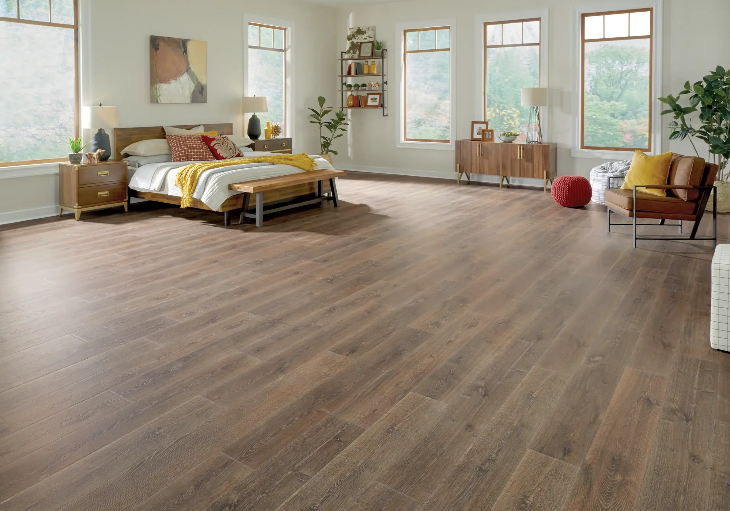 Modern bedroom flooring
